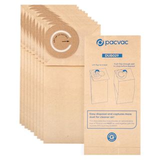 Pacvac Dust Bag - Disposable - Paper - Sealed - Pkt 10 - Micron