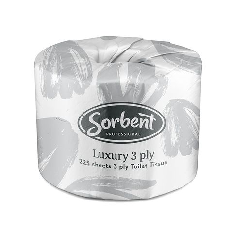 Sorbent Professional Luxury Toilet Tissue 3ply 225s x48