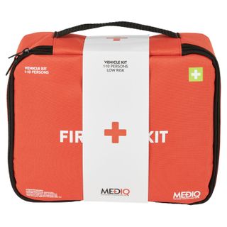 Mediq Essential First Aid Kit Vehicle In Orange Soft Pack 1-10 Persons Low Risk