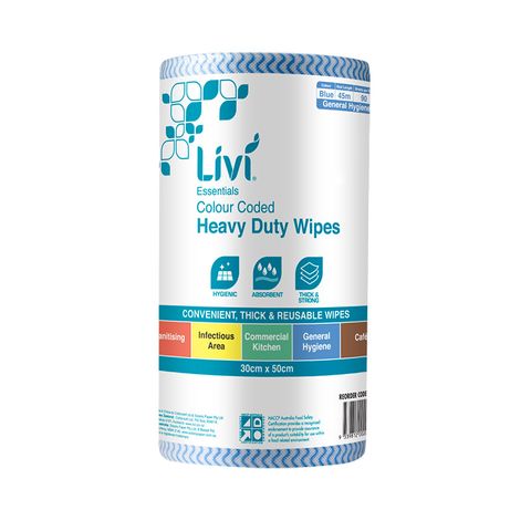 Livi Essentials Commercial Wipes (Blue)