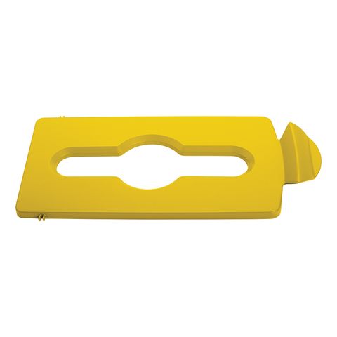 Rubbermaid Sjrs Yellow Mixed Rcycl Lid