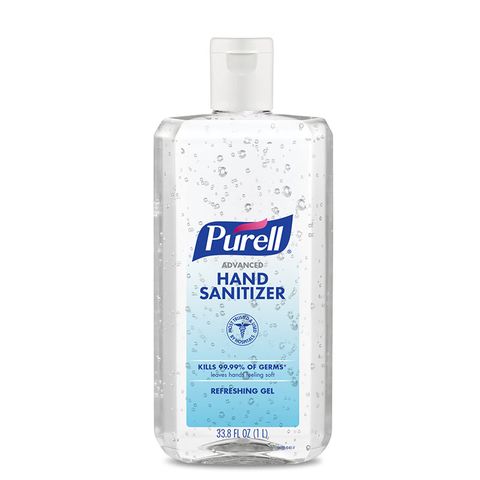 PURELL Instant Hand Sanitiser - Gel 1 Litre Pump Bottle x 4 units