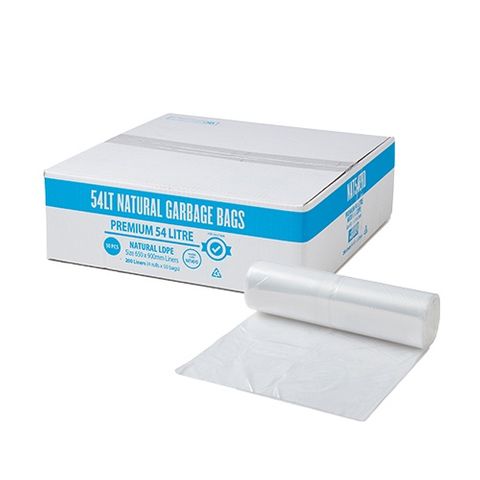 Austar Packaging 54L Premium Clear LDPE EHD Bin Liner Star Seal 650x900mm x200