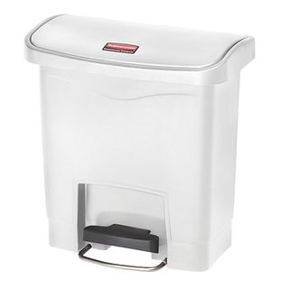 Rubbermaid Slim Jim 16L/4G Fs Resin Step On Wht