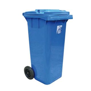 Edco Heavy Duty Bin With Wheels 120L - Blue