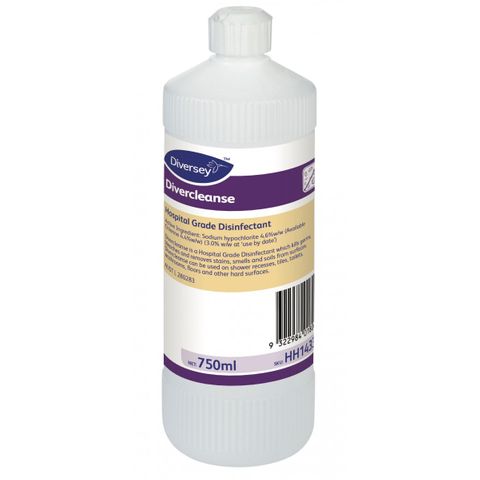 Diversey Divercleanse 750ml Liquid Hospital Grade Disinfectant Cleaner