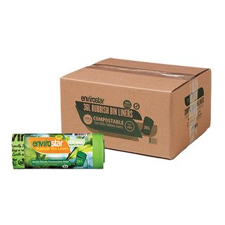 Austar Packaging Envirostar 36L Green Compostable Bin Liner 18um 650 x 560mm x500