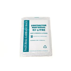 Austar Packaging 82L Clear Contractor Bin Liner Star Seal 950x810mm x250