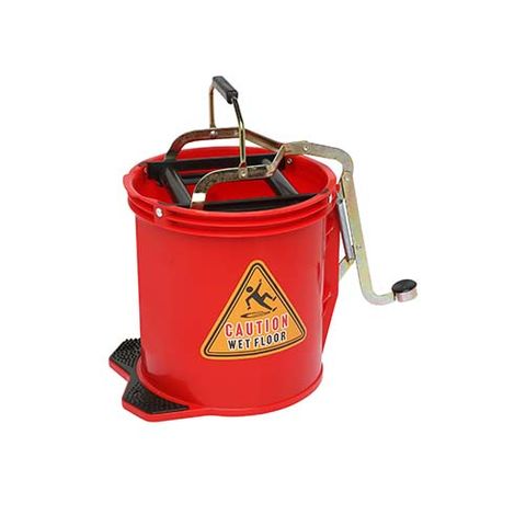 Edco 15 Litre Wringer Bucket - Red