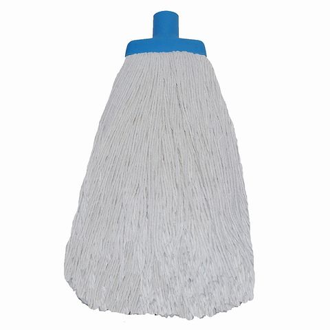 Polycotton Mop #24 Plastic Ferrule - Blue
