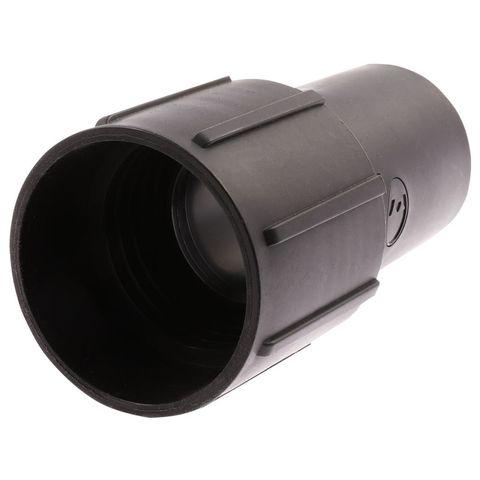 Pacvac Connector - Hose - Plastic - Black - 38mm