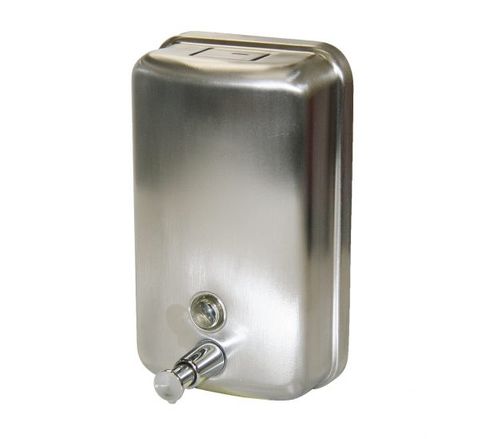 EDCO 1100ML STAINLESS SOAP DISPENSER - VERTICAL