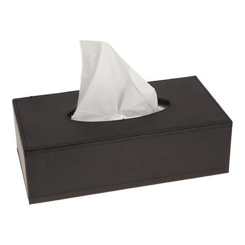 JVD Rectangular leatherette Tissue Box (ctn 36)