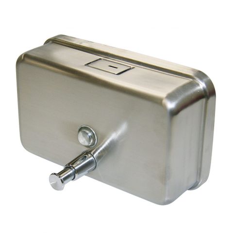 EDCO 1100ML STAINLESS SOAP DISPENSER - HORIZONTAL