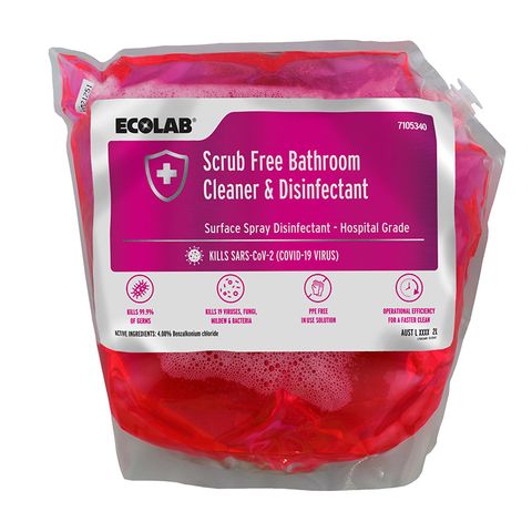 ECOLAB SCRUB FREE BATHROOM CLEANER & DISINFECTANT 2L