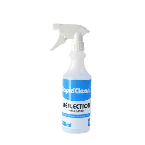 RapidClean Reflection Glass Cleaner Bottle Only - no cap - 500ml