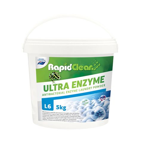 RapidClean ULTRA ENZYME - ANTIBAC LAUNDRY POWDER 5Kg Pail