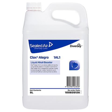 Diversey Clax Sure Link Alegro 1Al1 5L Liquid Alkali Booster