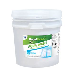 RapidClean AQUA WASH - LAUNDRY POWDER 15Kg Bucket