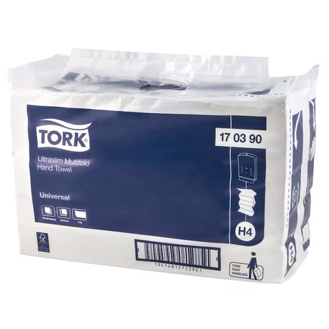 Tork Ultraslim Multifold Towel 180s Universal H4 X20