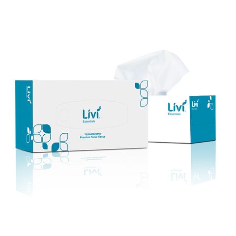 Livi Essentials Facial Tissue (Hypo) 2Ply 200S 30Ctn