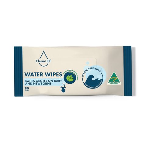 Water Wipes  200mm x 180mm  Soft Pack  of 80 Wipes