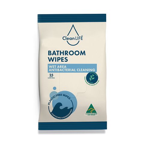 Bathroom Wipes  260mm x 200mm Soft Pack  of 25 Wipes