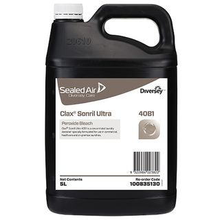 Diversey Clax Sure Link Sonril Conc 40B1 5L Hydrogen Peroxide Liquid Bleach