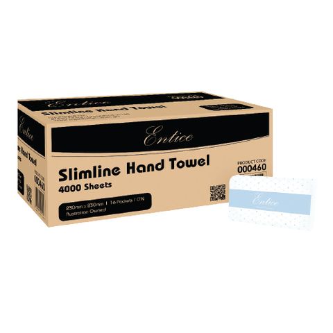 RapidClean Entice Slimline Hand Towels 4000s x16