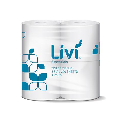 Livi Essentials Toilet Tissue 2Ply 250S 4Pk (Core Scented) 12Ctn