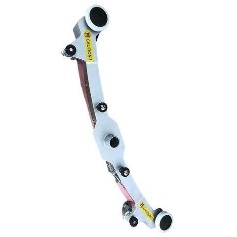 Rc1 Compact Commercial Scrubber Squeegee complete, swivel wheels, bumping wheels, RED rubber and all nuts SET