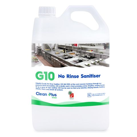 Clean Plus G10 - No Rinse Sanitiser 5L