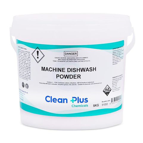 Clean Plus Machine Dishwash Powder 5Kg Pails