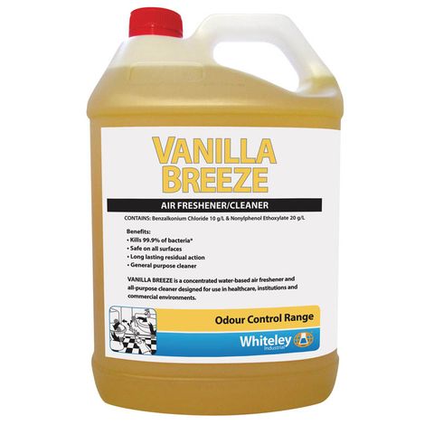 Whiteley Vanilla Breeze Water Based Cleaner/Air Freshener 5L