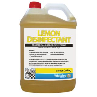 Whiteley Lemon Disinfectant Commercial Grade Disinfectant 5L