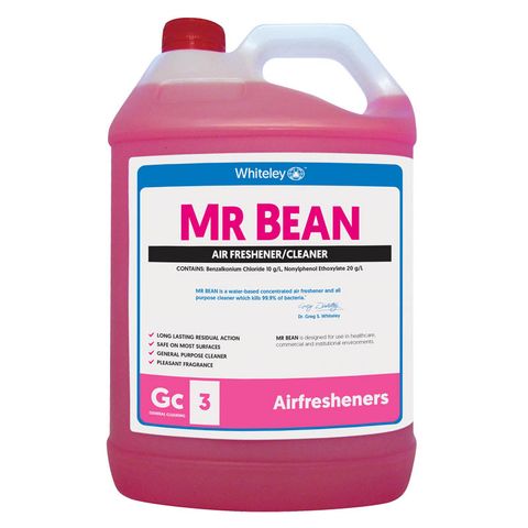 Whiteley Mr Bean Water Based Cleaner/Air Freshener 5L