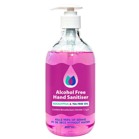 Clean Plus Alcohol Free Instant Hand Sanitiser 500ml