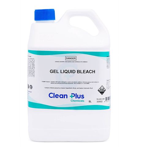 Clean Plus Gel Liquid Bleach 5L