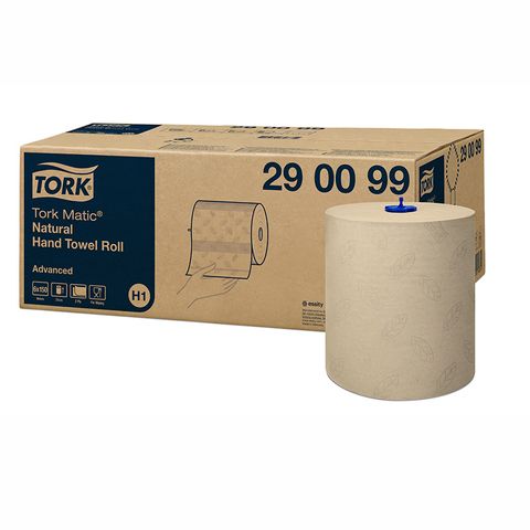 Tork Matic Natural Hand Towel Roll 2ply Advanced H1