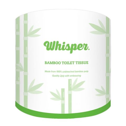 Whisper Bamboo FSC 2ply 330 sheet Toilet Tissue Wrapped X48