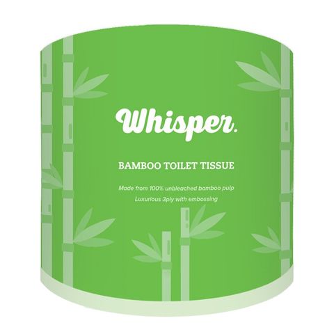 Whisper Bamboo FSC 3ply 230 sheet Toilet Tissue Wrapped X48