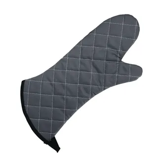 Vogue Flame Retardant Oven Mitt Charcoal - 430mm