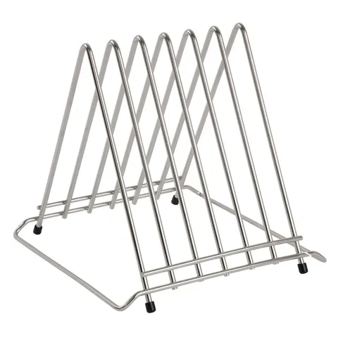 Hygiplas Chopping Board Rack Triangle St/St ? 6x 30mm slots