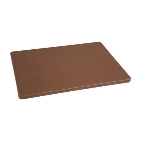 EDLP - Hygiplas Low Density Chopping Board Brown - 18x12x1/2"