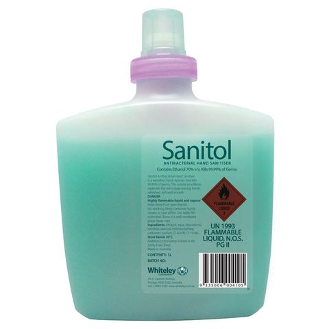 Whiteley Sanitol Alcohol Hand Gel 1L