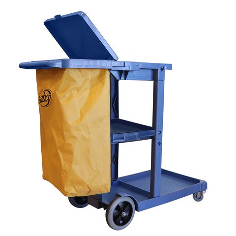 Sabco Professional Janitor Cart with lid