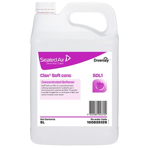 Diversey Clax Sure Link Soft Conc 5Dl1 5L Fabric Softener