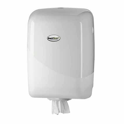 RapidClean Dispenser White Pearl Centre Pull Towel