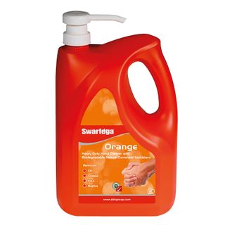 SCJ Swarfega Orange 4L Including Pump 4L Bottle