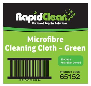 RapidClean Microfibre Cloth - Green Carton 50